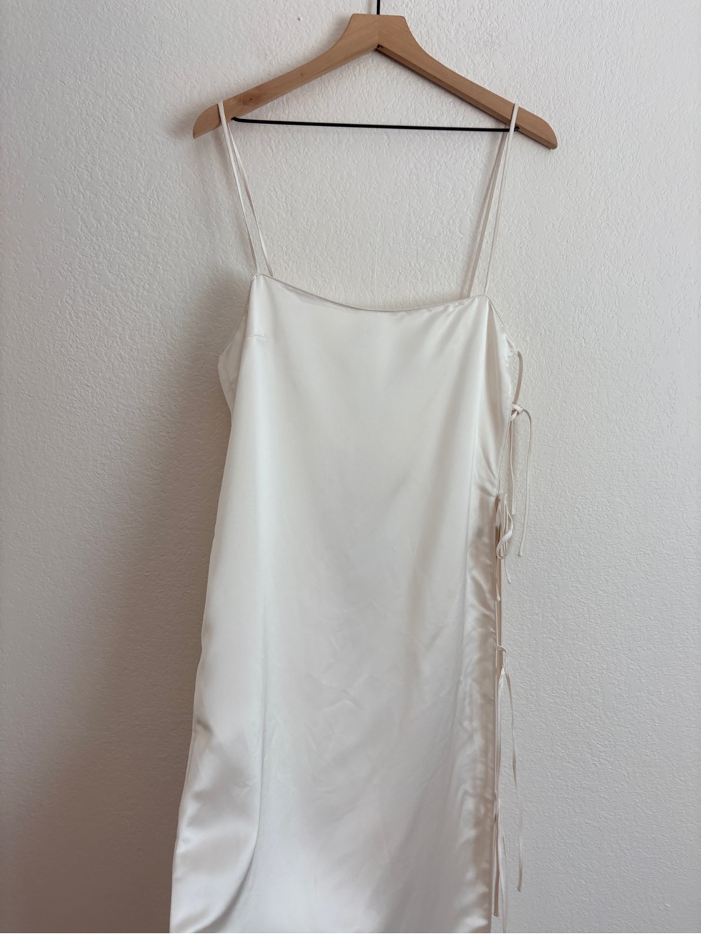 L’Academie Sleek White Tie-Side Maxi Dress - Picture 3 of 13